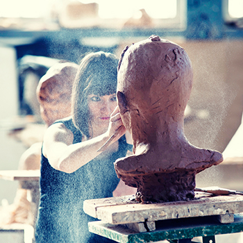 pottery wheel in action