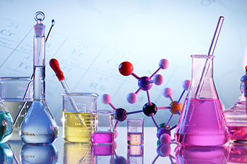 chemistry lab various materials